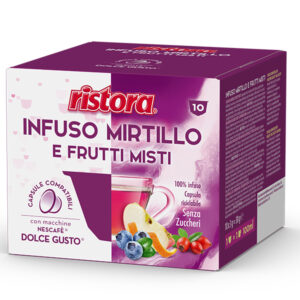 Capsule ceai afine si fructe amestecate compatibile Dolce Gusto