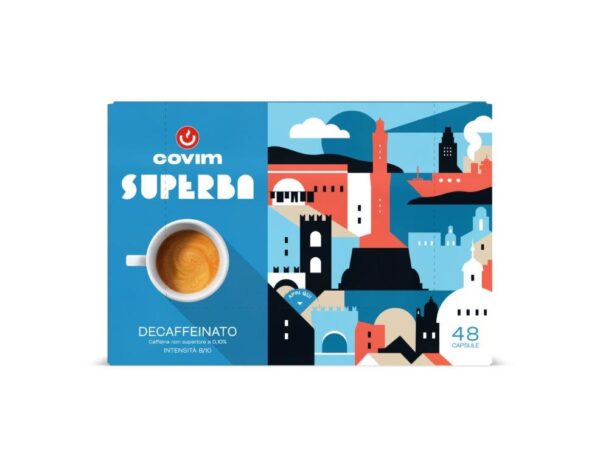 Cafea Capsule Covim Superba Suave Decaffeinato 48buc.